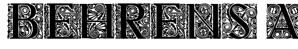 Behrens Antiqua Initialen font preview
